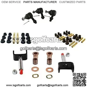 Golf Cart Front End Repair Kit for Club Car DS 1993-2008, King Pin Tie Rod End