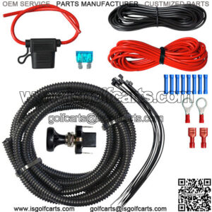 Golf Cart LED Utility Light Bar & Spotlight Wiring Kit with Push/Pull Switch