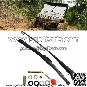 UTV Hand Operated Windshield Wiper Hisun Accessories Fits for All Hisun Massimo,Axis,Cub Cadet,Coleman,Compatible with Yamaha,CFMOTO,Polaris Ranger,Polaris RZR
