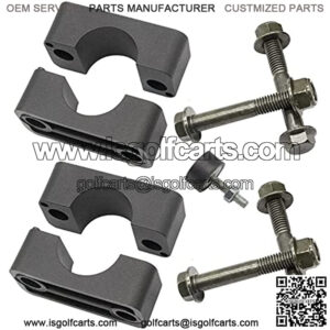 Brake Block Mounting Set with Screw Nut for Club Car DS Carryall Golf Cart 1981-Up Replaces 1011402