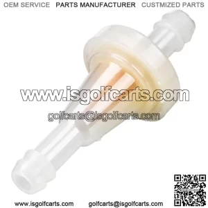 Fuel Filter for Club Car 84-91 in-line 1/4"-1/4" & E-Z-GO 2-Cycle 76-94 in-line