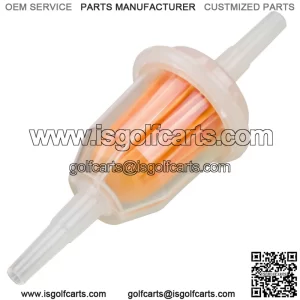 Fuel Filter for Club Car 92+ & EZGO Med/TXT 94+, RXV in-line & Ymh G Series