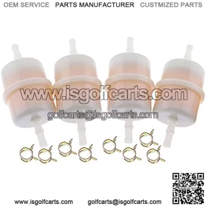 4X 1/4" ID Fuel Filter 15 Micron 24 050 13-S 2405013-S 24-050-13-S 24-050-05-S for CH20S - CH25S, CH670S CH730S - CH750S LH640S LH685S LH690S LH750S LH755S, SV720S to SV740S
