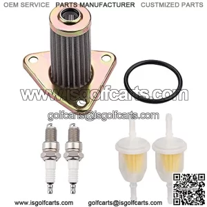 26591G01 Filtro de aceite de repuesto para EZGO TXT Medalist de 4 ciclos 295cc 350cc carrito de golf 1991-2008 con kit de buj??a de filtro de combustible 72084-G01