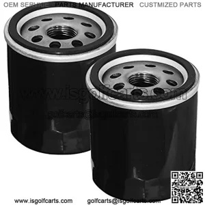 Filtro de aceite 1016467 41016467 repuesto para carritos de golf Club Car DS y Precedent 1992 en adelante con motor Kawasaki FE290 y FE350 (paquete de 2)