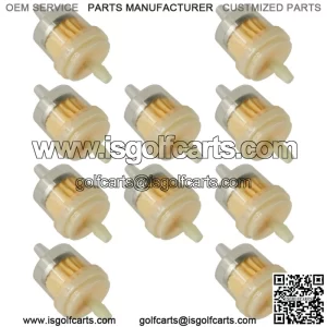 10 Fuel Filter 1/4" or 5/16" fits John Deere AM116304 AM101126 GY20709 M147272