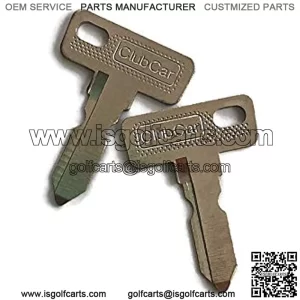 Original Club CAR Keys Replacement - Set of 2
