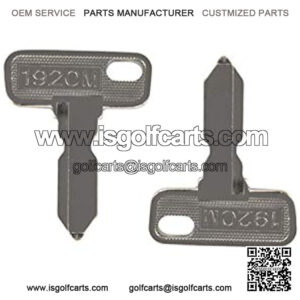 2x Ignition Key 1012505 ELI80-0194 1920 for Club Car DS Precedent Gas/Electric Golf Cart