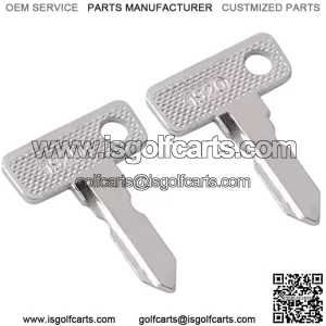 Club Car Key Replacement for Compatible with Club Car DS/Precedent  Gas/Electric,Golf Cart Ignition Key Pack of 2