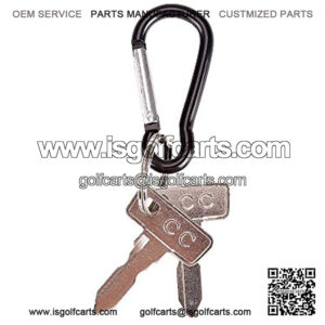 9.99WORLD MALL Golf Cart Key, Golf Cart Replacement Lgnition Keys for Club Car 1982-Up, Club Car Precedent 2004-Up Gas/Electric (2PCS)