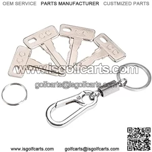 4 Pack Golf Cart Keys for Club Car DS 1982-up, Club Car Precedent 2004-up,