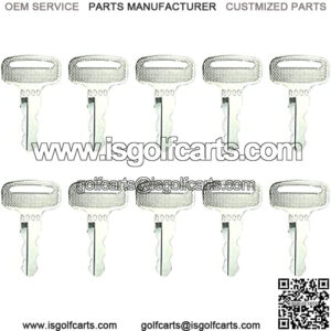 10 Pcs JU2-H2511-00 J10-82511-20 J17-82511-20 J44-85211-00 Ignition Keys Compatible with Yamaha Golf Cart Drive Gas Electric G29 G22 G21 G20 G19 G16 G14 G11