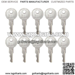 (10) EZGO Golf Cart Key For EZGO Carts RXV TXT Medalist Marathon 1982+