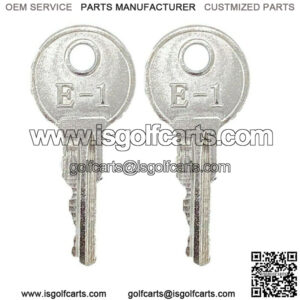 (2) EZGO Golf Cart Key For EZGO Carts RXV TXT Medalist Marathon 1982+