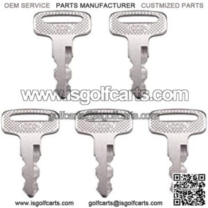 5 PCS Ignition Key JU6-H2511-10 for Yamaha Golf Cart Models PTV 2010+ Code 8002