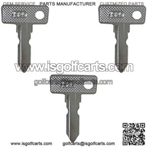Ignition Key 1920 1012505 AM10079 3PCS for 1982-Up Club Car Ds 2004-Up Club Car Precedent Gas & Electric Golf Carts