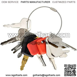 10 Heavy Construction Equipment Ignition Keys Sets 5P-8500 D250 166 Compatible with John Deere Compatible with Hitachi Excavator Compatible with Caterpillar Compatible with Case Equipment