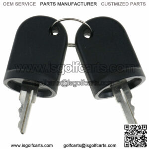 2 Pcs EZGO Golf Cart Ignition Keys 611282 for 2008-Up RXV Gas / Electric Model