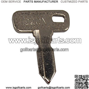 One New Ignition Key Fits Club Car Gas 1992-up DS, Gas 1992-up Precedent 1012505