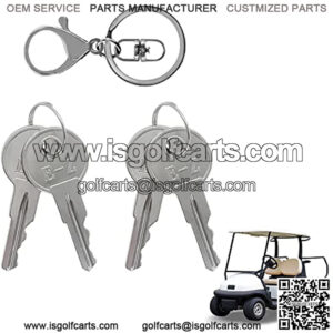 Golf Cart Keys Golf Cart Replacement Ignition Keys 4PCS Fit for EZGO Gas and Electric 1982-Up