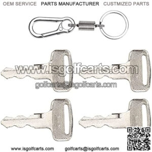 4 Pack Ignition Keys for Yamaha G14 G16 G19 G20 G21 G29 Drive Golf Cart, Replace OEM JU2-H2511-00