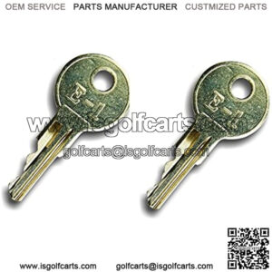 Automotive Authority LLC EZGO Gas & Electric Golf Cart Replacement Ignition Keys (1982-Up) 17063-G1