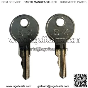 Fits EZGO E-Z-GO GOLF CART KEY (2) TWOPING TXT RXV MPT