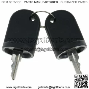 2 Pcs EZGO Golf Cart Ignition Keys 611282 for 2008-Up RXV Gas / Electric Model