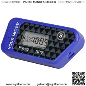 Digital Cordless Hour Meter,Vibration Operation for Golf Cart Tractor Generator Compressor Chainsaw Motorcycle Pressure Washer and Gas/Diesel Powered Machine. (016B-B1-BU) Brand