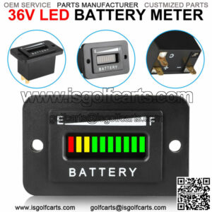 36V LED Battery Indicator Meter Gauge for EZGO Club Car Yamaha Golf Cart Trucks