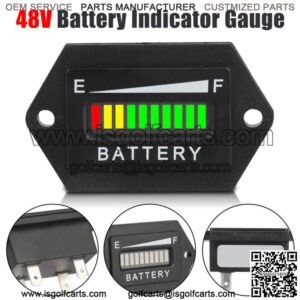 48 Volt Battery Indicator Meter Gauge for EZGO Club Car Yamaha Golf Cart AGV LED