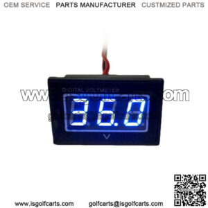 36V Golf Cart Digital Volt Meter Battery Gauge for Club Car Yamaha 36 Volt Blue