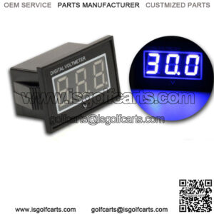 48V Golf Cart Blue LED Digital Volt Meter Battery Gauge For Club Car EZGO Yamaha