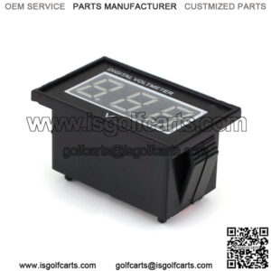 Digital Voltage Meter Battery Volt Gauge for Golf Cart Club Car EZGo Yamaha 48V