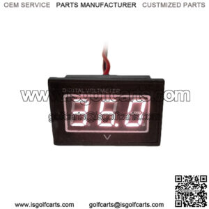 36V Golf Cart Digital Volt Meter Battery Gauge Club Car EZGO Yamaha 36 Volt- RED