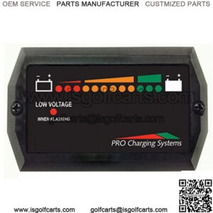 36V Dual Pro Horizontal Digital Charge Meter with Mounting Tabs