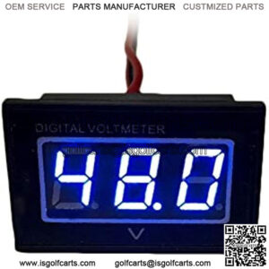Automotive Authority LLC  48V Golf Cart Digital Volt Meter Battery Gauge for Use On Club Car EZGO Yamaha 48 Volt - Blue