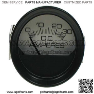 EZGO Ammeter - Round Face