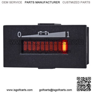 36 Volt Golf Cart Horizontal Digital Battery Charge Indicator