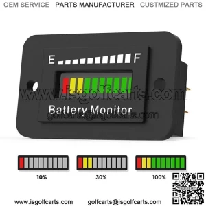 48 Volt Car Battery Indicator Meter Gauge for EZGO Club Yamaha Golf Cart AGV LED