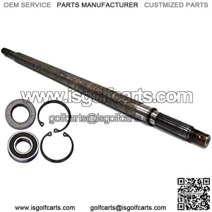 Rear Axle Shaft 23 7/8" Long Driver Side with Bearing Seal Kit Fits Medalist 2005-up, Electric Golf Carts 1994-up