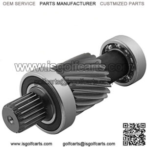 EZGO TXT Input Shaft Kit for 1988-1990 & 1994-up Electric Golf Cart Models, 19 Splines/21 Tooth, 1.5" Diameter Gear, Replaces OEM # 26926-G01, 26926G01, 28095-G01, 28095G01, 612556