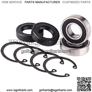 Golf Cart Rear Axle Bearing & Seal for EZGO Marathon, Medalist & TXT Electric Carts 1978 UP, Bearing Shaft Kit Replace OEM# 611931,70181-G01,15112G1,230-889,82705-78(2 Pack)