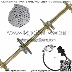 mini drift cart 40mm rear 1040mm length axle bearing assembly