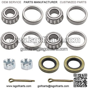 Front Wheel Bearing Hub Rebuild Kit for Club Car DS Carryall 1013135,1011393-2 Sets