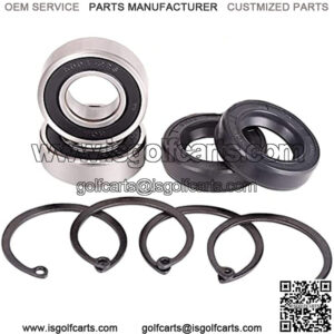 Golf Cart Rear Axle Shaft Bearing & Seal Kit for EZGO TXT RXV Medalist Marathon Electric Carts 1978 UP, OEM# 611931 70181-G01 70181G01 15112-G1 15112G1 620343, 2 Pack