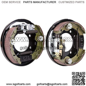 Brake Assembly for EZGO TXT PDS, Yamaha G14 G16 G19 G20 G21 G22 Golf Cart, Driver Side and Passenger Side, Includes Brake Shoes, OEM# 70998-G01 70998-G02