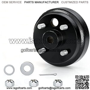 Golf Cart Brake Drum Hub Assembly(OEM# 19186G1P 19186-G1),EZGO TXT OEM Brake Drum (24 Spline) Fit PDS 1982-up Electric
