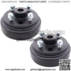 Pack of 2 Rear Wheel Brake Hub Drum 30 Teeth 21807-G1 for EZGO Gas 4 Cycle 91-Up RXV Golf Cart