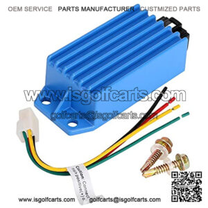 9.99MALL 48V(28-60V) to 12V Golf Cart Voltage Reducer Converter for Yamaha Club Car, 10 Amp 120 Watts Dual Power Source